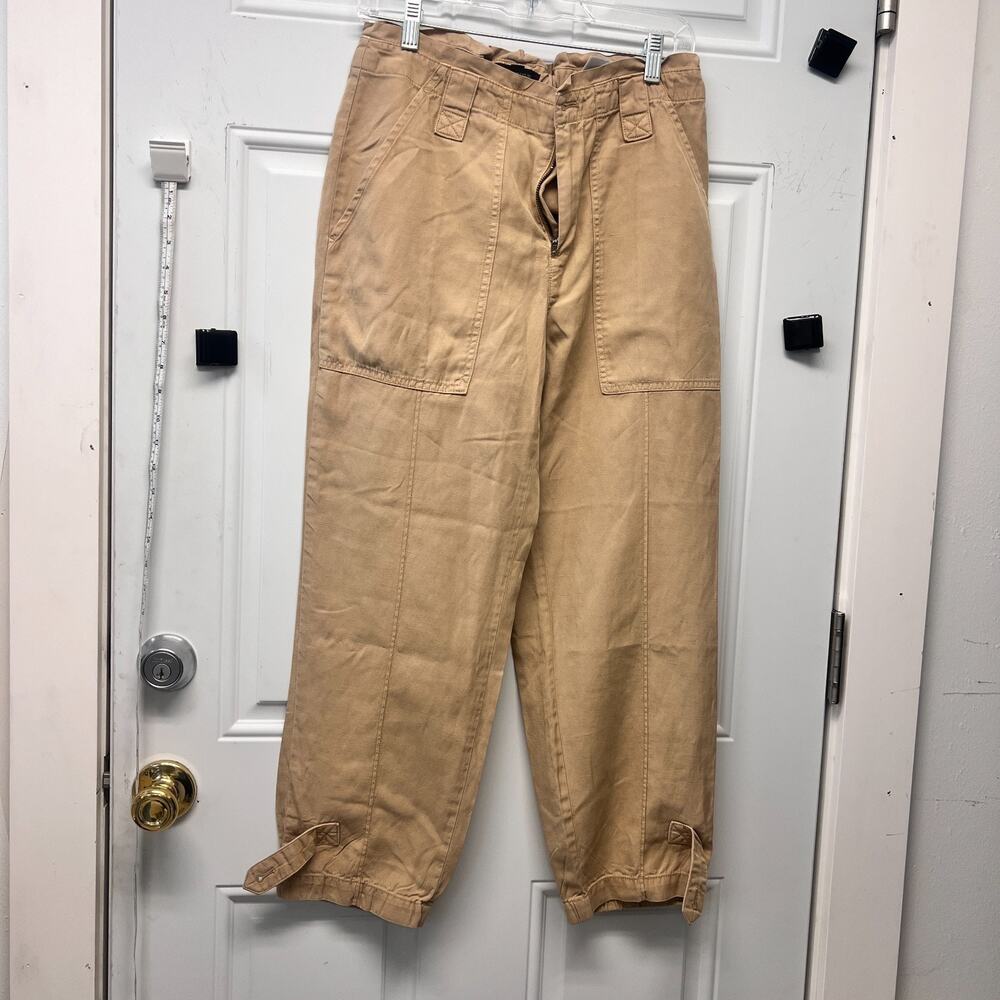 Women's Banana Republic Size 6 Capri Pants Vintage Baggy Y2K Retro NOC3883